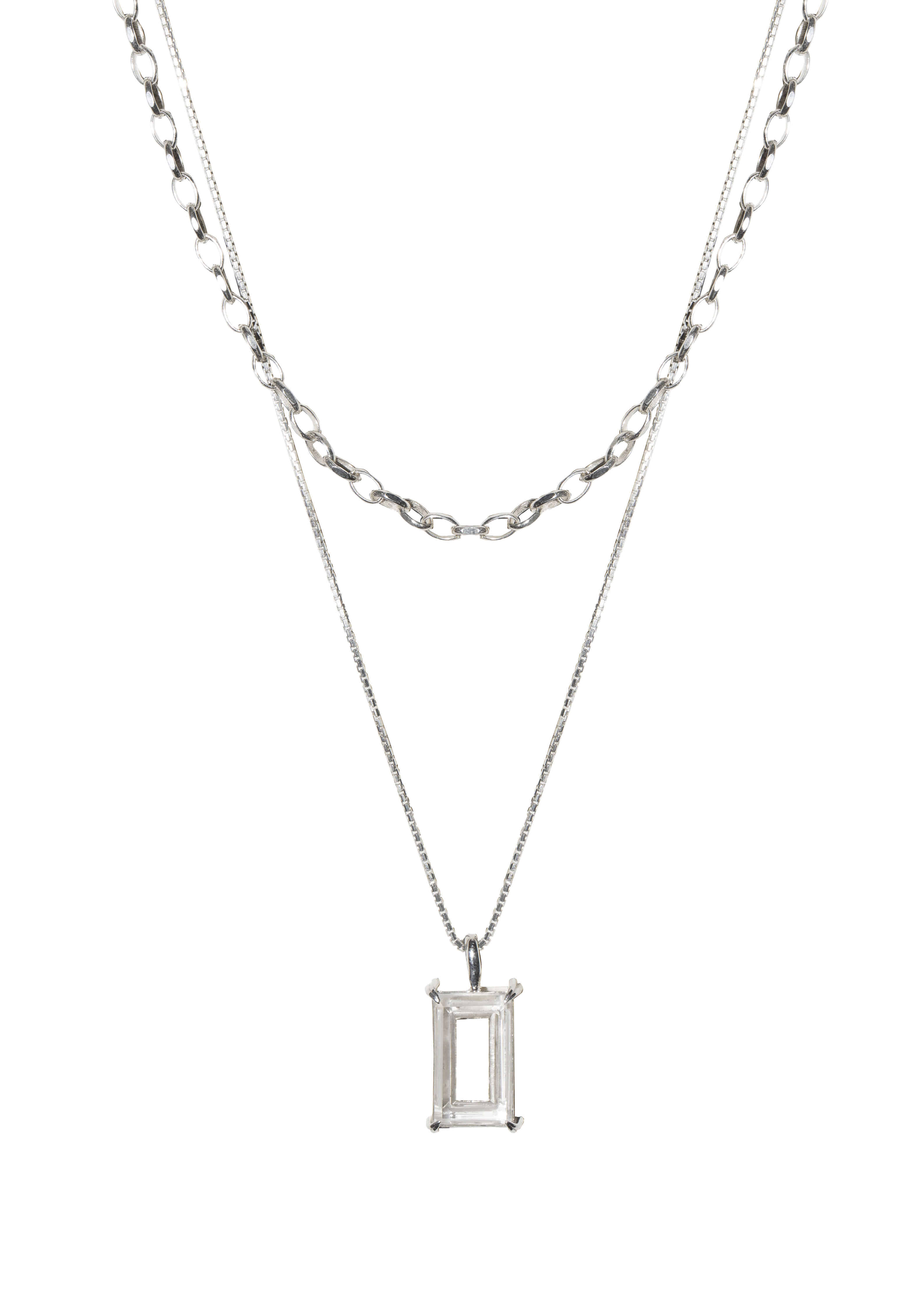 pure frame necklace